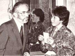 Роман Савицький і Галина Тихобаєва. Львів, Музей Соломії Крушельницької, 23.09.1994 р.